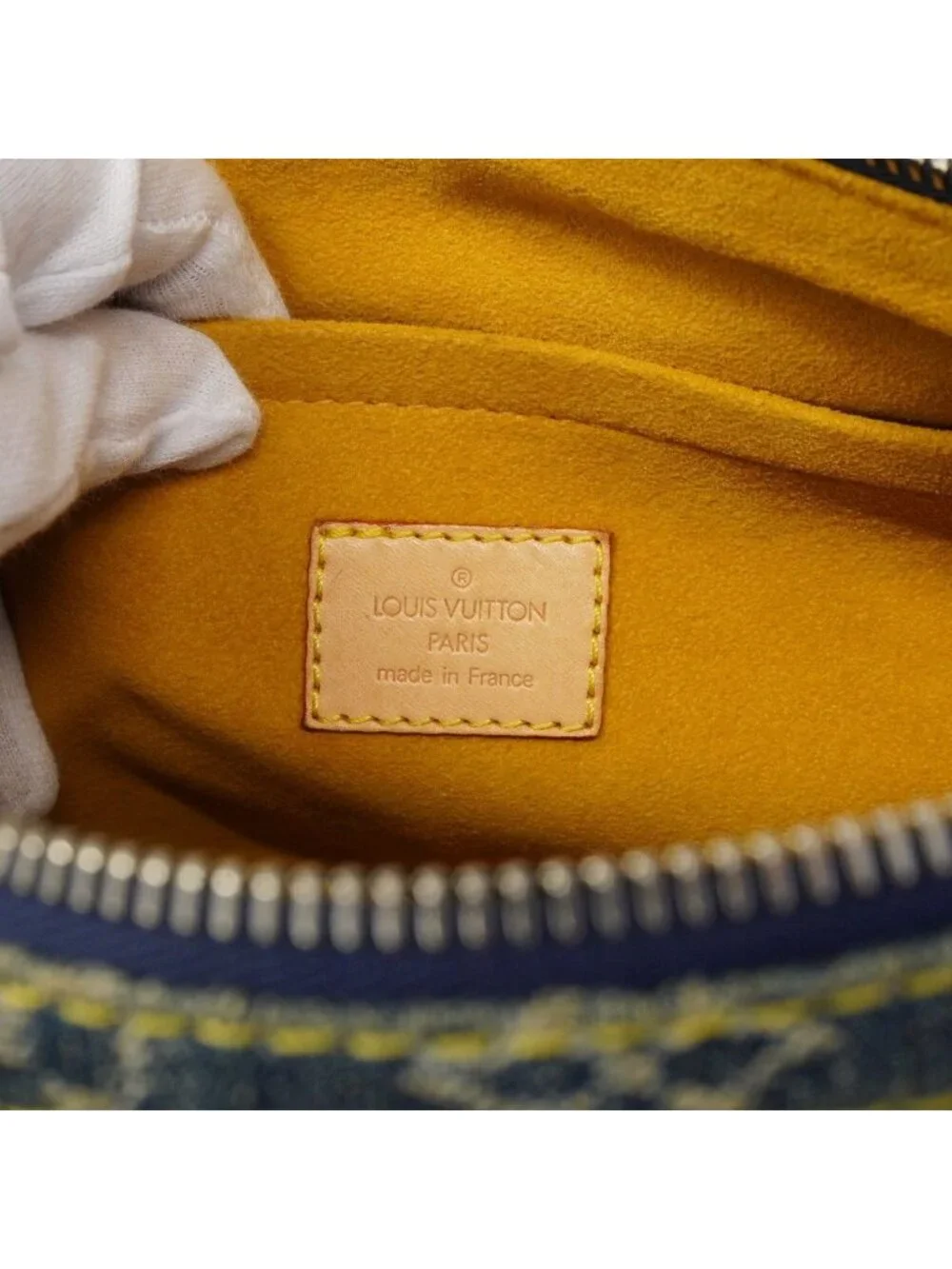 ★SOLD★ Louis Vuitton Handbag Monogram Denim Neo Speedy Blue - Picture 5 of 10